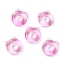 Glass Beads, Cat, Pearl Pink, 14.5x14x4.5mm, Hole: 6mm