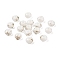 Opaque Spray Painted Glass Beads, Rondelle, Drawbench Style, White, 8x5mm, Hole: 2mm, about 1041pcs/450g