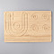 Rectangle Wood Bracelet Design Boards, for Beaded Bracelet Necklace Jewelry Making, BurlyWood, 43.4x28.3x1.05cm