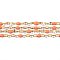 Ion Plating(IP) 304 Stainless Steel Link Chains, with Spool, with Enamel, Soldered, Light Salmon, 2.5~7x1.5x0.3~1.5mm, about 32.8 Feet(10m)/roll