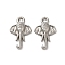 Non-Tarnish 304 Stainless Steel Charm, Elephant Charm, Stainless Steel Color, 14.5x9.5x2.5mm, Hole: 1.2mm