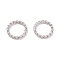 Brass Soldered Jump Rings, Closed Jump Rings, Twist Ring, Platinum, 8x1mm, Inner Diameter: 5.5mm