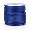 Nylon Cord, Satin Rattail Cord, for Beading Jewelry Making, Chinese Knotting, Blue, 1mm, about 32.8 yards(30m)/roll