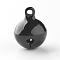 Brass Bell Pendants, Black, 17.5x14mm, Hole: 2mm
