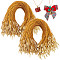 600Pcs Polyester Cable Ties, Tie Wraps, Zip Ties, Wire Twist Ties, for Party Decoration, Gold, 202x0.8mm