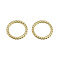 Alloy Linking Rings, Cadmium Free & Lead Free, Twisted Round Ring, Light Gold, 20x2.5mm, Inner Diameter: 15mm