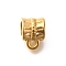 Ion Plating(IP) 304 Stainless Steel Hanger Bail, Real 18K Gold Plated, 10x7.5x7.5mm, Hole: 2mm