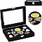 Velvet Box, with Snap Buttons, Rectangle, Black, 20.4x15.2x5cm
