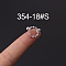 316L Stainless Steel Micro Pave Cubic Zirconia Cartilage Earrings, Stainless Steel Color, Ring, 6mm, Pin: 1.2mm