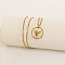 Alloy & Plastic Inner Flower Flat Round Pendant Necklaces, Golden, Gold, 17.72 inch(45cm)