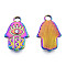 304 Stainless Steel Pendants, with Crystal Rhinestone, Hamsa Hand/Hand of Miriam, Rainbow Color, 17.5x11x2mm, Hole: 2mm