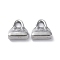 Non-Tarnish 304 Stainless Steel Pendants, Handbag Charm, Stainless Steel Color, 16x14.5x5.5mm, Hole: 4mm