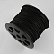Faux Suede Cord, Faux Suede Lace, with Imitation Leather, Black, 3x1mm, 100yards/roll(300 feet/roll)