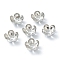 Non-Tarnish 304 Stainless Steel Bead Caps, 5-Petal, Flower, Stainless Steel Color, 13.5x13x6.5mm, Hole: 1.5mm