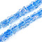 Handmade Lampwork Beads Strands, Butterfly, with Glitter Powder, Royal Blue, 12~14x12.5~15.5x7~9mm, Hole: 1.4~1.5mm, about 40pcs/strand, 18.90 inch(48cm)