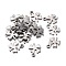 Non-Tarnish 201 Stainless Steel Charms, Laser Cut, Clover, Stainless Steel Color, 10x8x1mm, Hole: 1.2mm