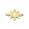 Ion Plating(IP) 304 Stainless Steel Connector Charms, Sun, Real 18K Gold Plated, 12x18.5x1mm, Hole: 1mm