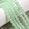 Natural & Dyed Malaysia Jade Bead Strands, Round, Light Green, 8mm, Hole: 1.0mm, about 48pcs/strand, 15 inch