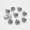 Halloween Jewelry Tibetan Style Alloy Pendants, Cadmium Free & Lead Free, Spider, Antique Silver, 17x14x2mm, Hole: 2mm
