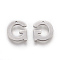 Tarnish Resistant 304 Stainless Steel Charms, Letter, Letter.G, 11x10x0.7mm, Hole: 1mm