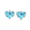 Brass Pave Cubic Zirconia Charms, Cadmium Free & Nickel Free & Lead Free, Heart, Platinum, 13x12x4mm, Hole: 1.4mm