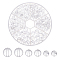 AHANDMAKER 127 Pcs Natural Quartz Crystal Beads, 3 Size Clear Round Smooth Loose Beads Natural Stone Beads Gemstones Spacer Beads Charms for Earring Necklace Bracelet Jewelry Making, Hole: 1mm