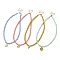 Alloy Pendant Necklace with Glass Seed Beaded Chains, Mixed Shapes, 14.96~15.16 inch(38~38.5cm)