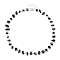 Natural Obsidian Chip Beaded Necklaces, with 304 Stainless Steel Chain Extender, Stainless Steel Color, 16.65 inch(42.3cm)