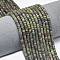 Natural Dragon Blood Jasper Beads Strands, Frosted, Disc Beads, Heishi Beads, 4~4.5x2~2.5mm, Hole: 1mm, about 155~157pcs/strand, 15.24 inch(38.7cm)