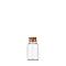 Glass Empty Wishing Bottle, with Cork Stopper, Column, Clear, 3x5cm, Capacity: 20ml(0.68fl. oz)