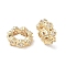 Brass Micro Pave Cubic Zirconia European Beads, Long-Lasting Plated, Large Hole Beads, Golden, 7.5x7.5x2.5mm, Hole: 4mm