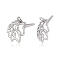 Tarnish Resistant 201 Stainless Steel Pendants, Unicorn, Stainless Steel Color, 22x16x1mm, Hole: 3mm