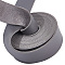 NBEADS 2.19 Yards PU Leather Strap, 25mm/1inch Wide Flat Leather Straps for Single Sided Tooling Leather Strip for Crafts Making Braided DIY Projects Clothing Purses Belts Gloves, Gray