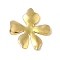 304 Stainless Steel Pendants, Flower Charm, Ion Plating(IP), Real 18K Gold Plated, 47x43.5x5.5mm, Hole: 3x5.5mm