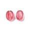 Transparent Glass Beads, Coffee Bean, Baking Paint, Indian Red, 11x8.5x6.5mm, Hole: 1mm