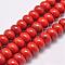 Natural Red Jasper Beads Strands, Rondelle, Grade AB+, Red, 12x8mm, Hole: 1mm, about 48pcs/strand, 15.1 inch