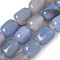Natural Agate Beads Strands, Dyed & Heated, Column, Cornflower Blue, 15~16x11.5~13x11~13mm, Hole: 1.6mm, about 12pcs/strand, 7.17~7.28''(18.2~18.5cm)
