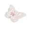 3D Opaque Printed Acrylic Pendants, Butterfly, WhiteSmoke, 33.5x44.5x4.5mm, Hole: 2mm