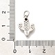 Латунные микропаве прозрачные подвески с фианитом KK-L225-032P-3