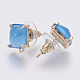 Серьги из граненого стекла GLAA-F084-C06-2