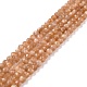 Натуральный Sunstone бисер пряди G-K315-B02-AA-1