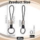 Кожаный брелок KEYC-WH20004-05B-2