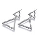 Серьги-гвоздики из латуни KK-N232-106P-NF-1