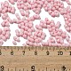 Непрозрачный матовый стеклянный бисер цвета макарон SEED-K009-12B-08-4