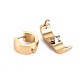 Фурнитура для сережек-колец Huggie Hoop из нержавеющей стали 304 STAS-S116-261G-2