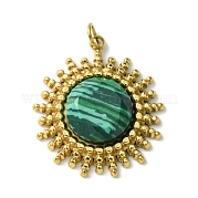 Подвески из граненого синтетического малахита FIND-Z028-38D