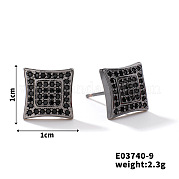 Шикарные латунные кубические серьги из циркония ZD1304-1