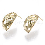 Серьги-кольца из латуни KK-N232-110G-NF