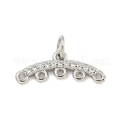 Латунные микропаве из прозрачного кубического циркония KK-NH0003-01P