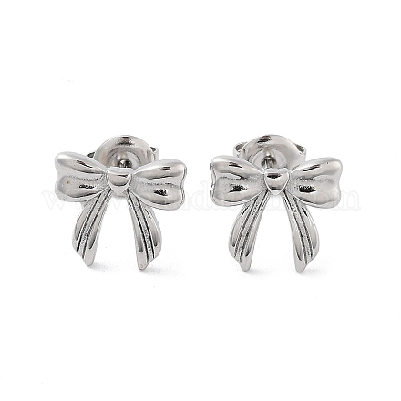 Серьги-гвоздики из нержавеющей стали 304 EJEW-P258-15P-1